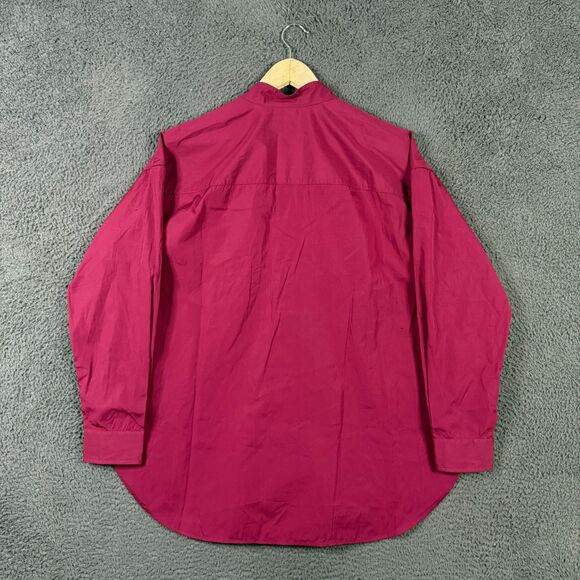 Frank & Eileen Shirt Womens Small Red Victoria Tuxedo Front Button Up Blouse - Picture 11 of 15